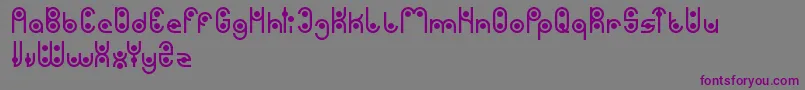 Phytoplankton Font – Purple Fonts on Gray Background