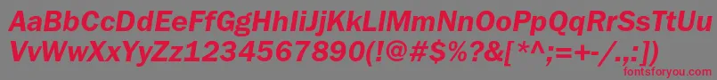 fuente FranklingothicdemicItalic – Fuentes Rojas Sobre Fondo Gris