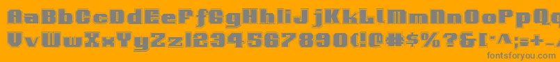 Voortrekkerp Font – Gray Fonts on Orange Background