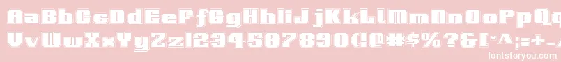 Voortrekkerp Font – White Fonts on Pink Background