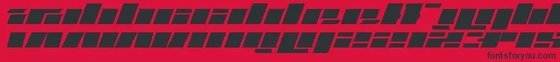 Fatt Font – Black Fonts on Red Background