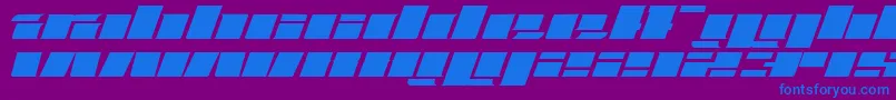 Fatt Font – Blue Fonts on Purple Background