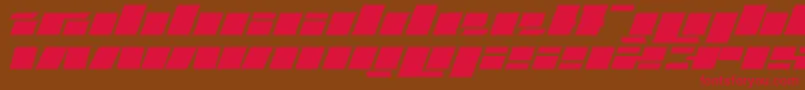 Fatt Font – Red Fonts on Brown Background