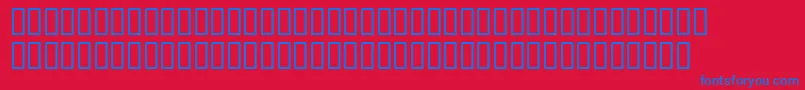 Ottomasonsh Font – Blue Fonts on Red Background