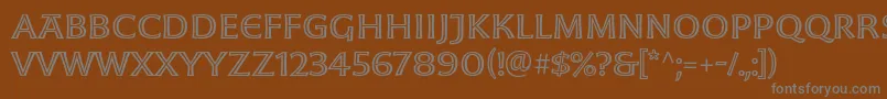 Шрифт MoonglowExt – серые шрифты на коричневом фоне