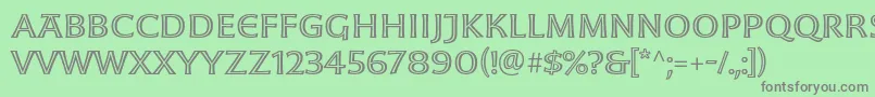 MoonglowExt Font – Gray Fonts on Green Background