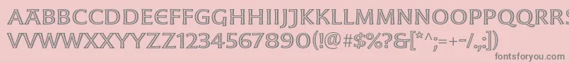 MoonglowExt Font – Gray Fonts on Pink Background
