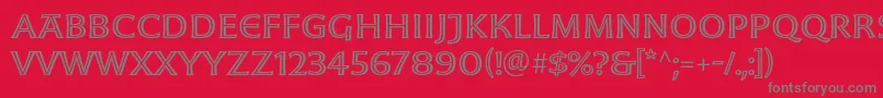 Шрифт MoonglowExt – серые шрифты на красном фоне