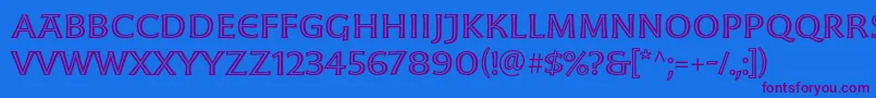 MoonglowExt Font – Purple Fonts on Blue Background