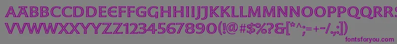 MoonglowExt Font – Purple Fonts on Gray Background