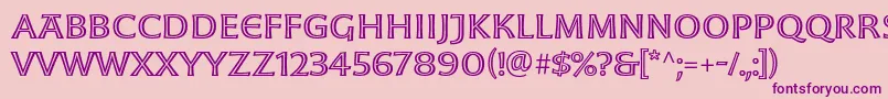 MoonglowExt Font – Purple Fonts on Pink Background