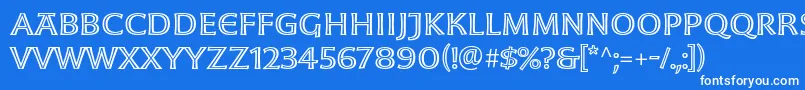 MoonglowExt Font – White Fonts on Blue Background