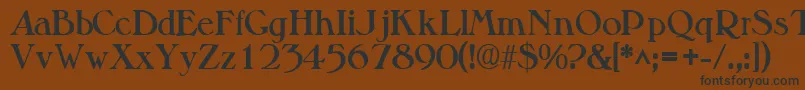 ValitsskBold Font – Black Fonts on Brown Background