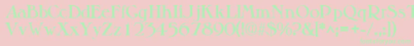 ValitsskBold Font – Green Fonts on Pink Background