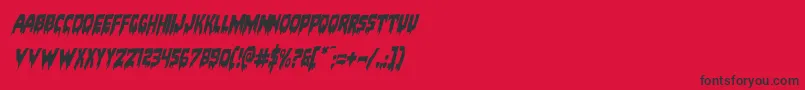 Bloodlustrotal Font – Black Fonts on Red Background