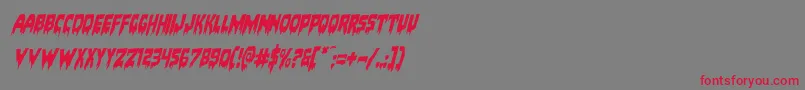 Bloodlustrotal Font – Red Fonts on Gray Background