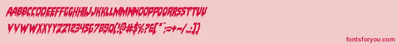 Bloodlustrotal Font – Red Fonts on Pink Background