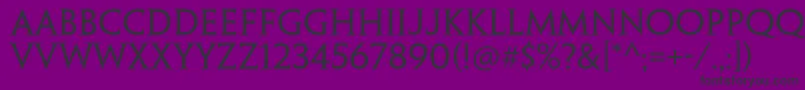 フォントPenumbraserifstdRegular – 紫の背景に黒い文字
