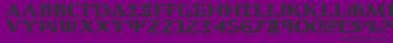 Aegis Font – Black Fonts on Purple Background