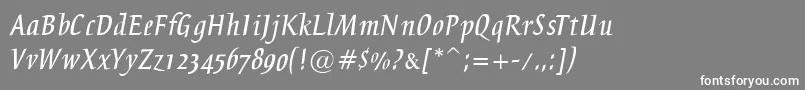 Breeze Font – White Fonts on Gray Background