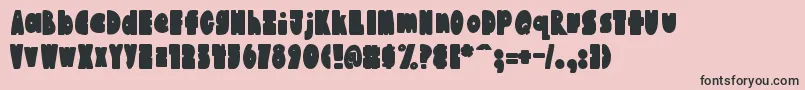 AustieBostChunkiliciousBounce Font – Black Fonts on Pink Background