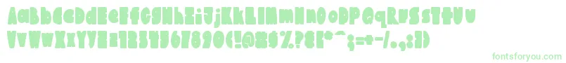 AustieBostChunkiliciousBounce Font – Green Fonts on White Background