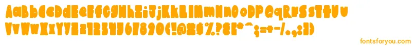 AustieBostChunkiliciousBounce Font – Orange Fonts on White Background