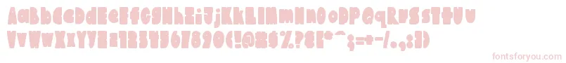 Подробнее о шрифте AustieBostChunkiliciousBounce Шрифт AustieBostChunkiliciousBounce – розовые шрифты на белом фоне