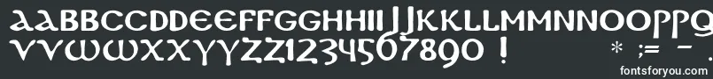 フォントDsCoptic – 白い文字