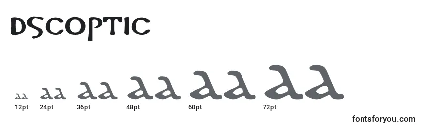 DsCoptic Font Sizes