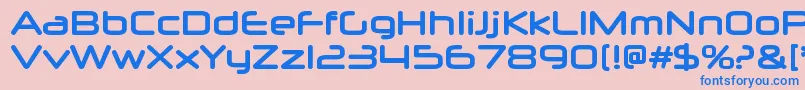 NeuropolxrgBold Font – Blue Fonts on Pink Background