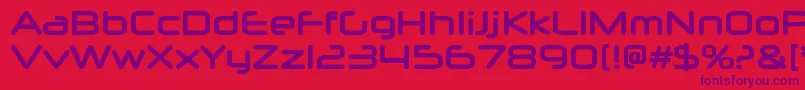 NeuropolxrgBold Font – Purple Fonts on Red Background