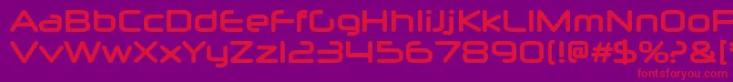 NeuropolxrgBold Font – Red Fonts on Purple Background