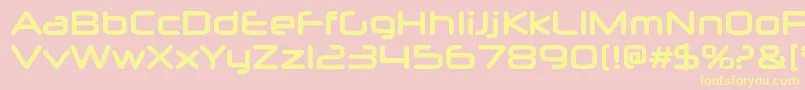 NeuropolxrgBold Font – Yellow Fonts on Pink Background