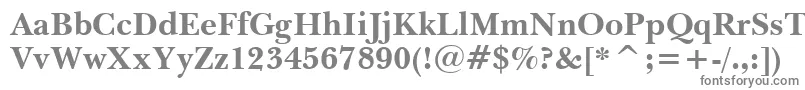 フォントBaskervilleBoldBt – 白い背景に灰色の文字