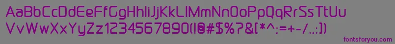 DraftwerkBold Font – Purple Fonts on Gray Background