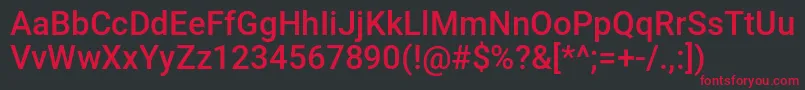 Diegoi Font – Red Fonts on Black Background