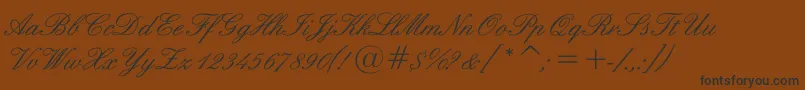 Шрифт Sigroom – чёрные шрифты на коричневом фоне