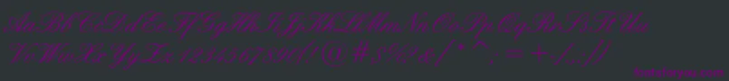 Шрифт Sigroom – фиолетовые шрифты на чёрном фоне