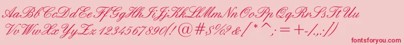 Sigroom Font – Red Fonts on Pink Background