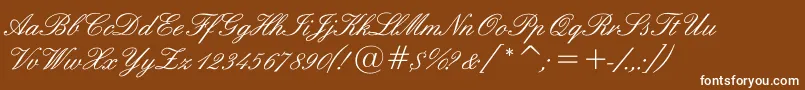 Sigroom Font – White Fonts on Brown Background