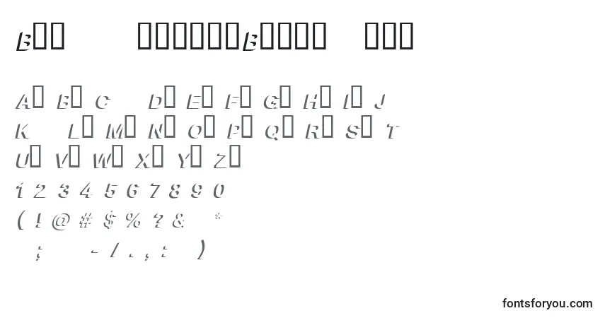 Fuente BlockshadowBolditalic - alfabeto, números, caracteres especiales