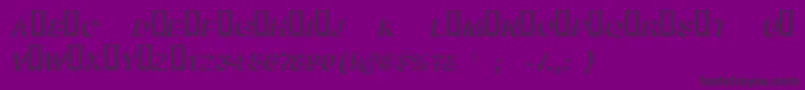 BlockshadowBolditalic Font – Black Fonts on Purple Background