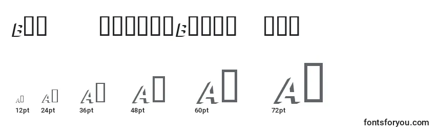 BlockshadowBolditalic Font Sizes