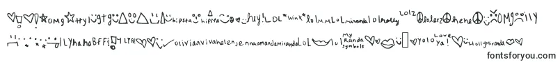 Шрифт Myrandasymbols – шрифты, начинающиеся на M