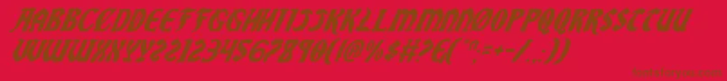 SableLionItalic Font – Brown Fonts on Red Background