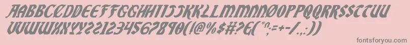 SableLionItalic Font – Gray Fonts on Pink Background