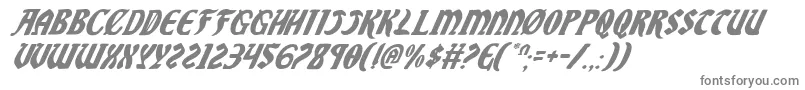 フォントSableLionItalic – 灰色のフォント