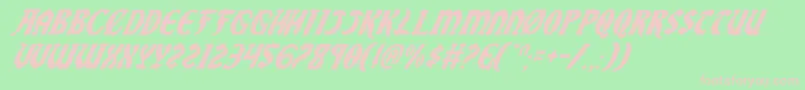 SableLionItalic Font – Pink Fonts on Green Background