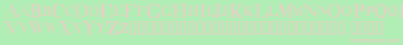 DecadenceCondensed Font – Pink Fonts on Green Background